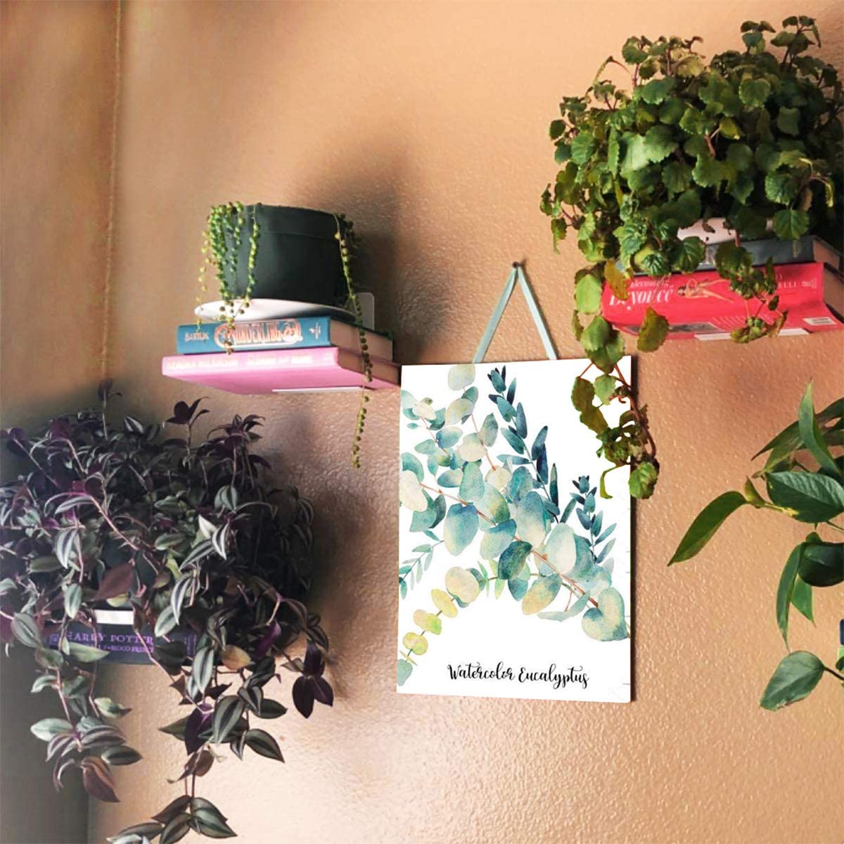 Invisible Wall Mounted Bookshelf Floating Bookshelf Iron Shelves for Home Office Needs