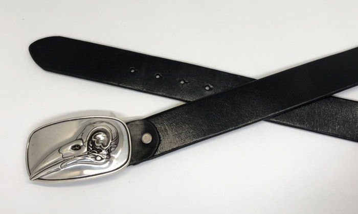 Woodpecker Pattern Buckle Mens Casual Leather Belt 100 - 140cm Length