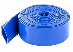 Quality 3 Inch PVC Blue Lay Flat Discharge Irrigation Hose For Agriculture Farming wholesale