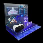 Transparent ZHLX07 ODM LED Plastic Display Stands