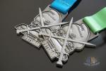 Antique Gold Or Brass Plating Metal Award Medals Sublimated Ribbon Smooth Back
