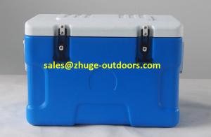 Quality Hot Sale 30 Liter PU Insulation Blue Plastic Ice Cooler Box wholesale