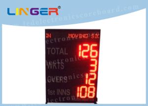 Quality Customized Size / Layout Electronic Sports Scoreboard For Cricket 110V ~ 240V wholesale