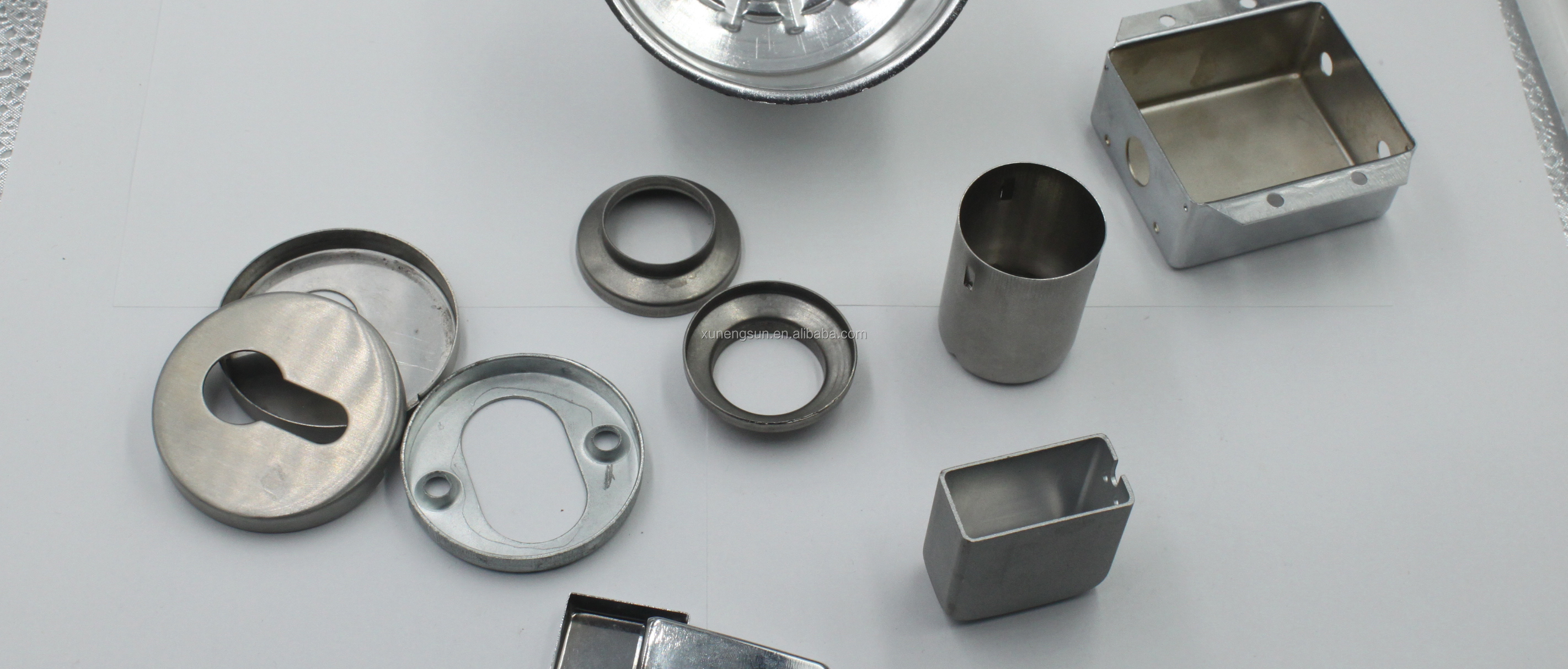 Stainless Steel Sheet Metal Stamping Parts and Bending Parts with Silver Plated Finish