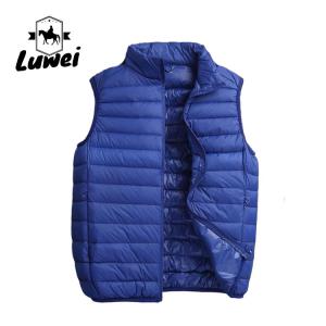 Quality Fashion Plus Size Padded Coats Slim Fit Compression Utility Bubble Waistcoat Sleeveless Quilted Clothes Men Top Vest wholesale