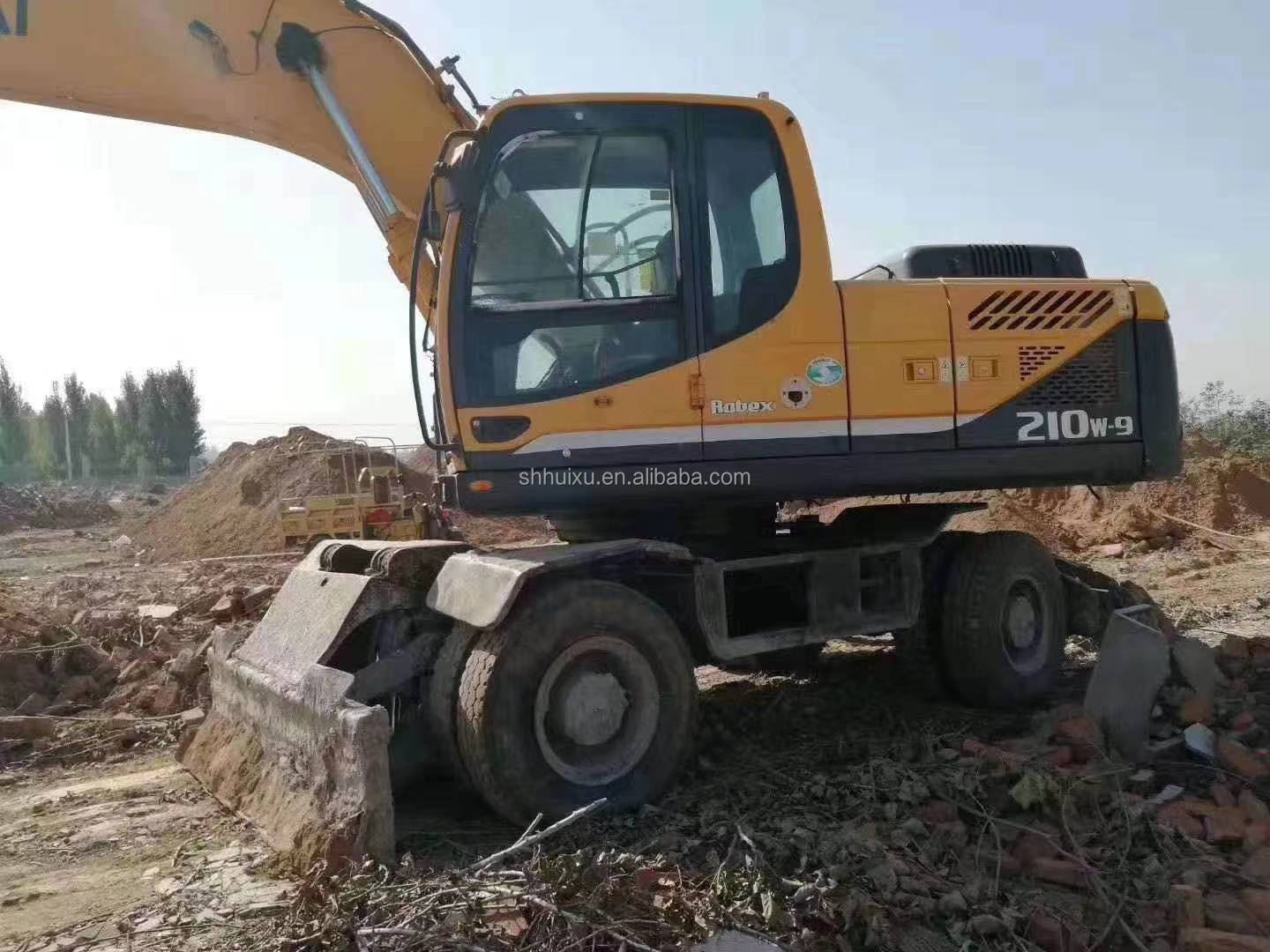 working condition used wheel excavator Hyundai 210-7 on sale