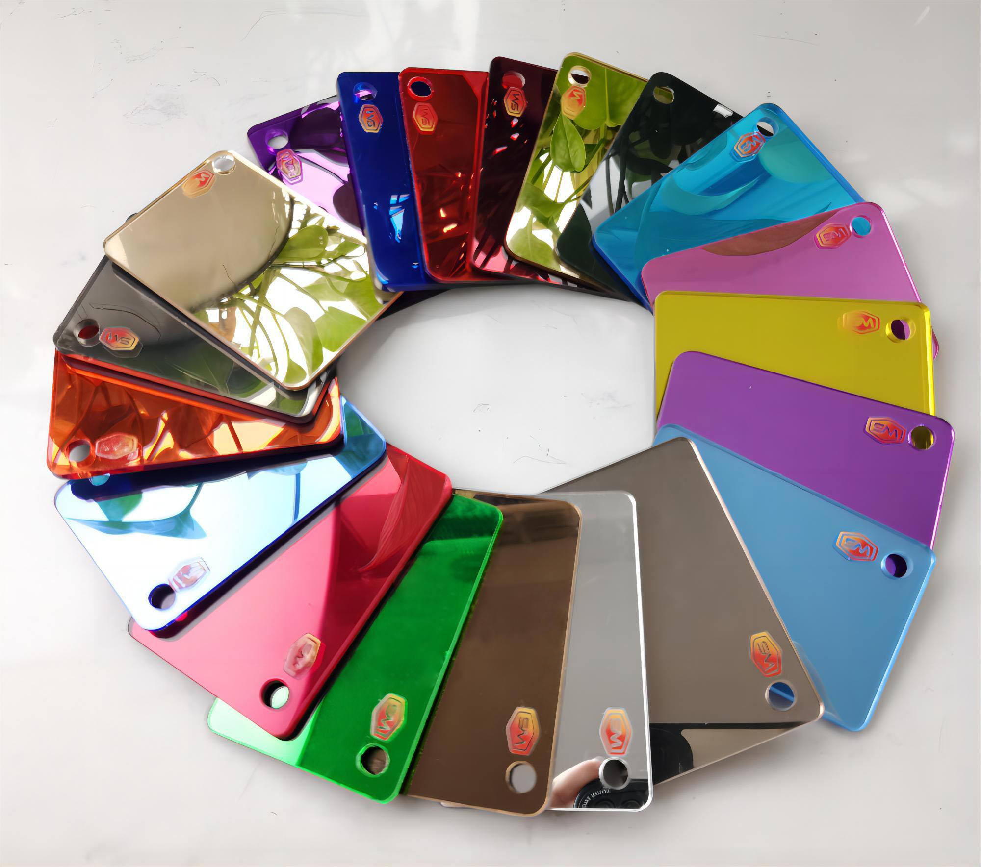 Customized Rose Silver Gold Mirror Acrylic Sheet Plastic With PE Protective Film