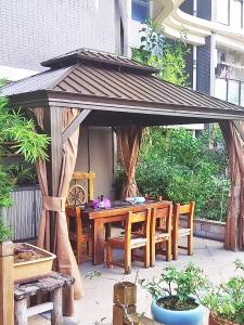Quality Outdoor Hardtop Gazebo with Double Tiered Roof Heavy Duty Galvanized Steel Ceiling Nets wholesale