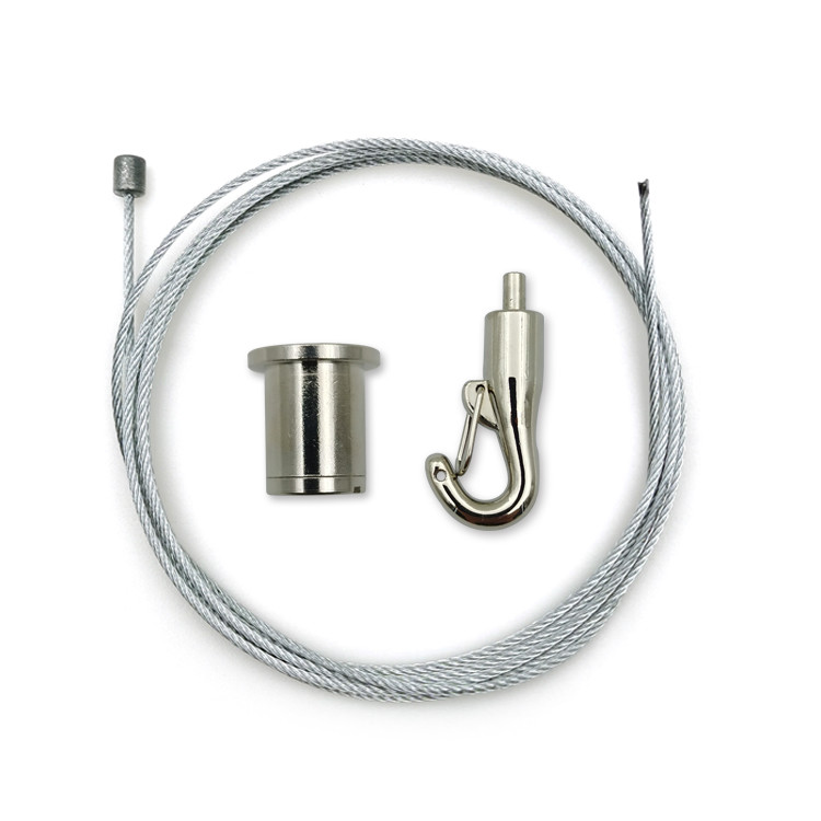 Acoustic Panel Hanging System With Adjustable Spiral Anchor 1.5mm Wire Rope