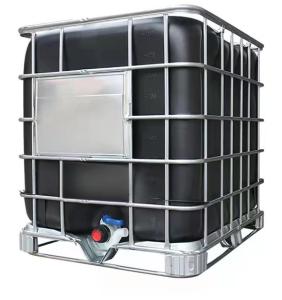 Quality 1000 Liters IBC Galvanized Steel Outer Cage And Black Inner Container For Chemical Industry wholesale