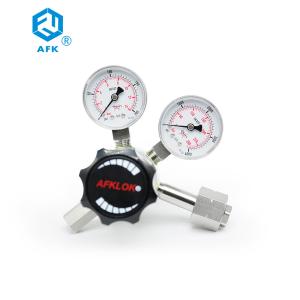 Quality Stainless Steel High Pressure Air Regulator Two Stage Pressure Regulator With Relief Valve wholesale