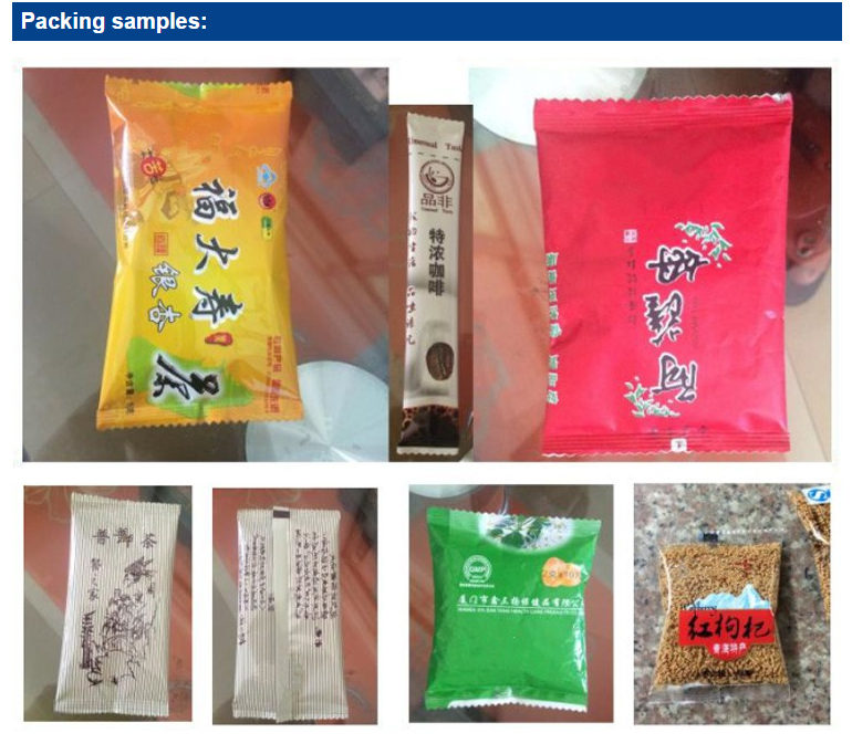 Large capacity Back seal 500g 1kg Multi-function Automatic Grain Salt Sugar Rice Sachet Packing Machine