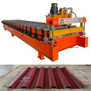 Quality T35 Trapezoidal roofing sheet roll forming machine for kyrgyzstan wholesale