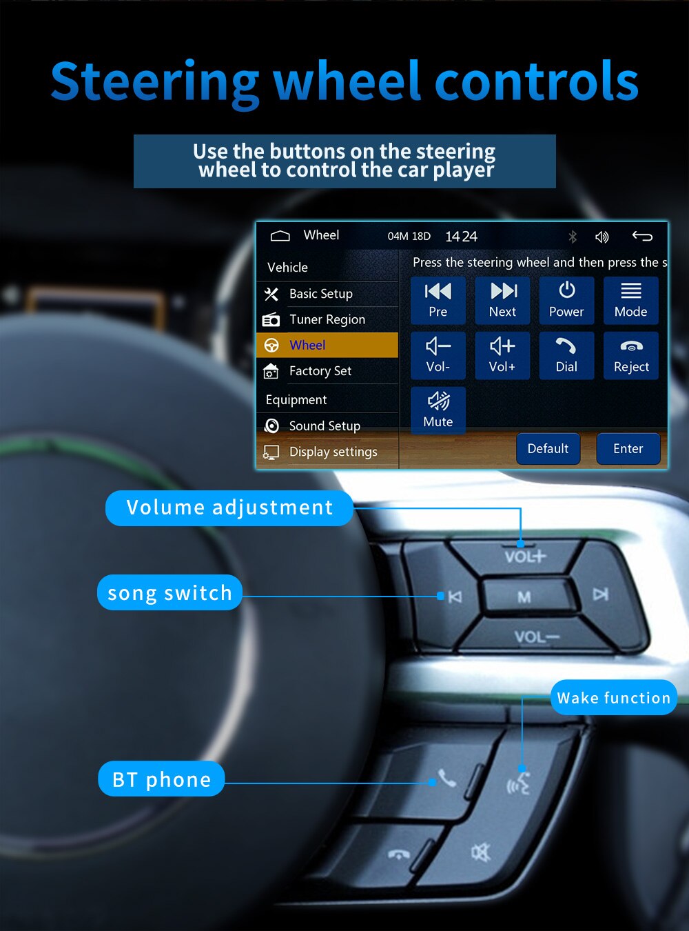 178*102mm Size HD Touch Screen Car MP5 Player with Carplay Bluetooth and Reverse Camera