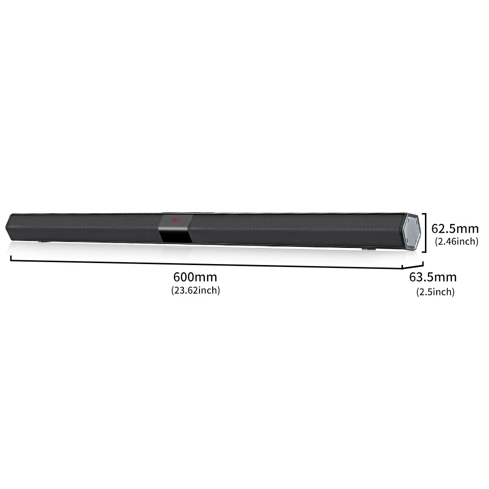 Powerful Rechargeable Bluetooth Soundbar Speaker With 3.5mm AUX Input