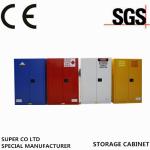 Powder Coat Yellow Flammable Storage Cabinet Double Wall With Two 2'' Vents