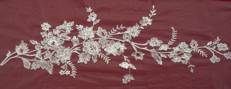 Apparel Accessories Embroidery Lace Applique for Bridal Dress