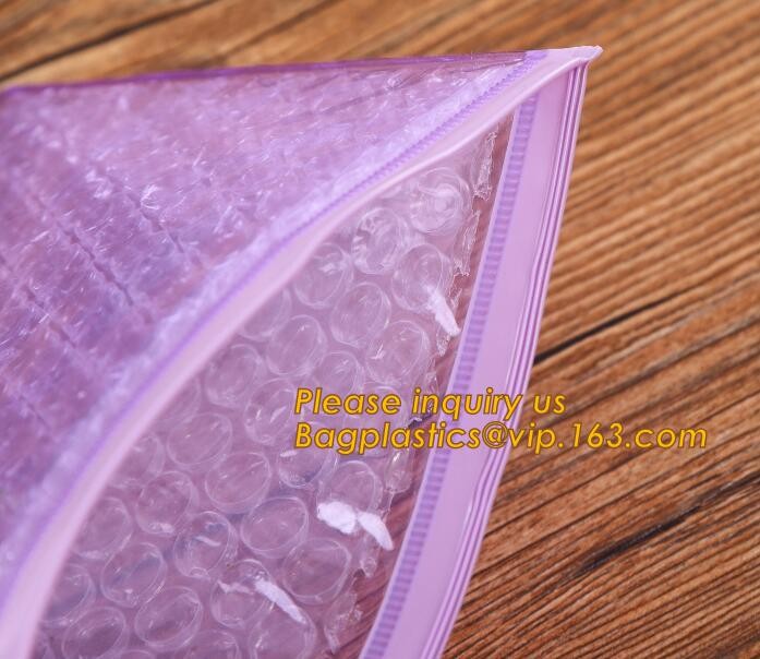 Cosmetic Pink Slider Padded Bag/Silver k Bag With Bubble,Padded Envelopes Cheap Aluminium Foil k Holographic