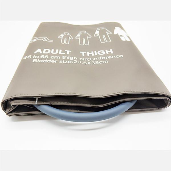Reusable single tube hose Latex Free Thigh Blood Pressure Cuff , adult Medical