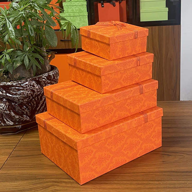 Business Promotion Square Custom Size Folding Paper Gift Box with Paperboard Material
