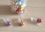 Golden 5g Empty Plastic Pill Capsules ISO9001 Blister Cover