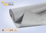 0.65mm 700℃ Stainless Steel Wire Reinforced Pu Coated Fiberglass Cloth For