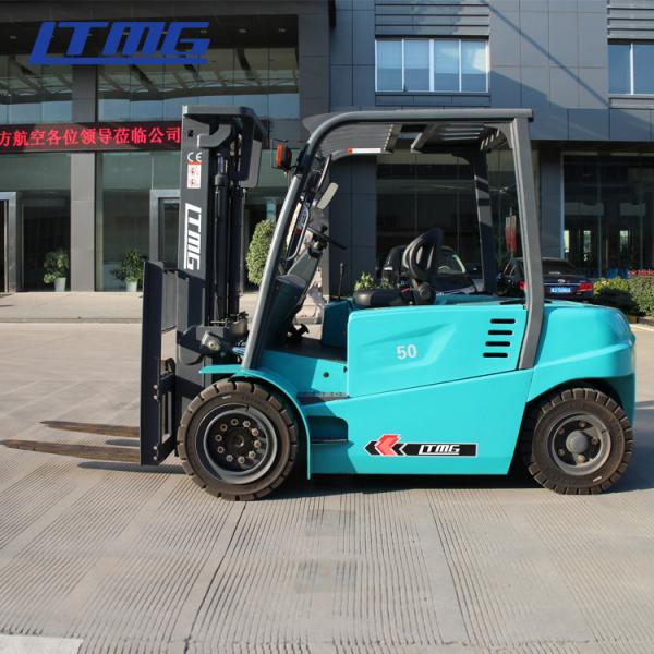 80v Battery 5 Ton Electric Forklift Rental , Manual Electric Forklift PMP Double