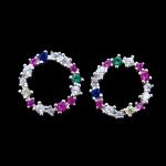 Silver Plating 925 Sterling Silver Drop Earrings , Anti Allergic 925 CZ Earrings