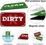 Square Double Sided Dishwasher Magnet clean dirty Target For Refrigerator