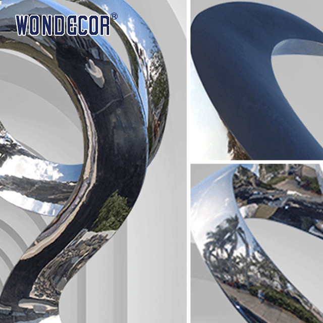 Stereoscopic Customizable Forged Metal Sculpture Spiral Upward