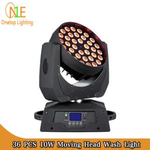 Quality Concert stage light 36pcs 10w 4IN1 Washer LED Moving head RGBW wash light wholesale