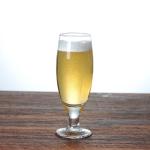 Tall Narrow Body Fluted Beer Glass For Amstel Light EEC FDA Certification