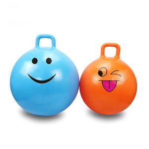 Quality Kids Inflatable Space Hopper Ball Hippity Hop Jumping Ride Toy Bouncer With Handle wholesale