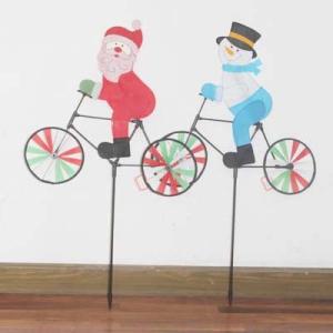 Quality Christmas Bicycle Windmill Santa and Snowman wholesale