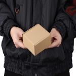 Square Corrugated Board Custom Shipping Mailing Box Folding Paper Packaging