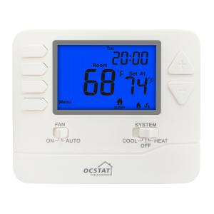 China 24V Electronic Programmable Room Thermostat  Large Screen Dispaly on sale