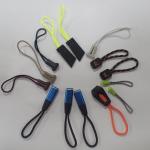 Bags Handbag Rubber Zipper Pulls Custom Logo Round Rope String