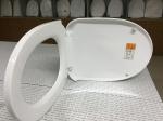 PP Material WC Seat Cover Pure Color Full Encircle Edge For Family Bathroom