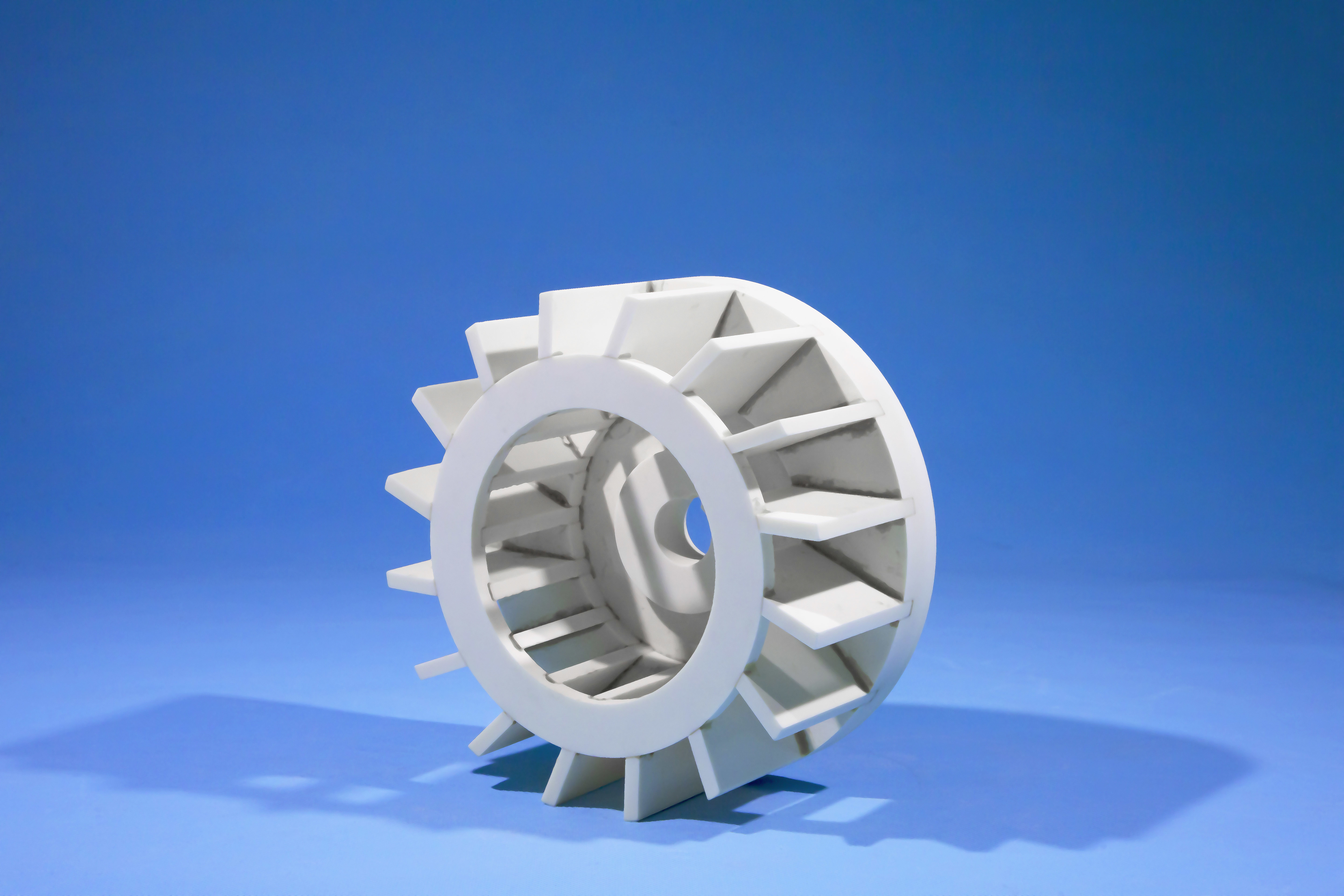 90 Mm Piezoelectric Alumina Ceramic Components , Zirconia Alumina Grinding Wheels Raschig Custom Seal Ring Heater