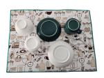 38x50cm Water Absorbable Microfiber Dish Drying Mat Dish Rack Mat