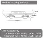 Cooking Appliances Wall Mounted Ultra Thin Range Hood Stainless Steel