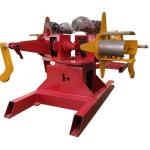 Metal Steel PPGI Electric Hydraulic Decoiler Machine With Loading Cart
