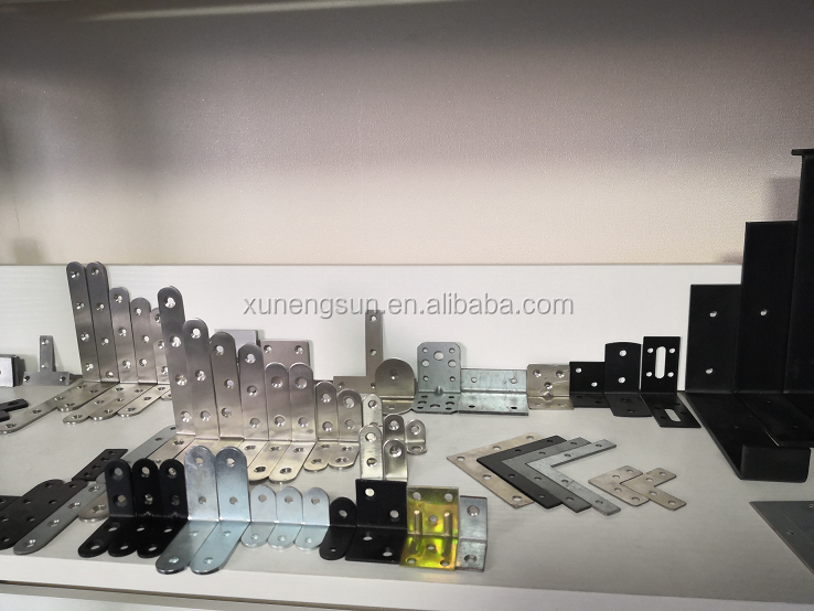 Free Mold Fee Yellow Reinforced Corner Angle Bracket Metal Brackets for Wood Joining
