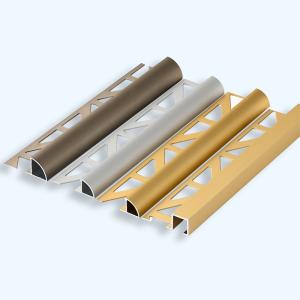 Quality Brush Gold 10mm Chrome Round Edge Tile Trim Decoration wholesale