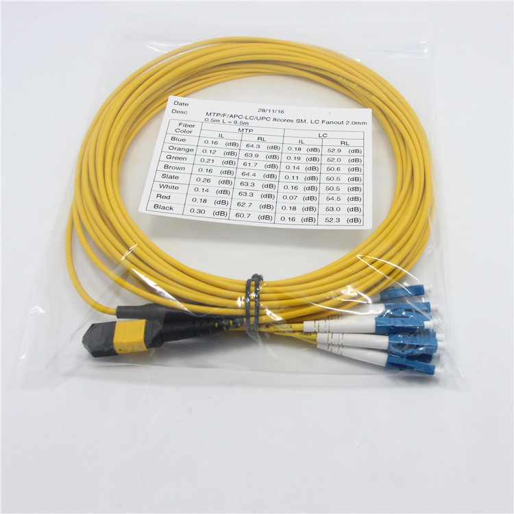 Singlemode Breakout LC DX 2.0mm Mtp Fiber Cable