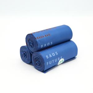 Quality Drawstring Compostable Bin Liners Eco Trash Bags Hot Stamping wholesale