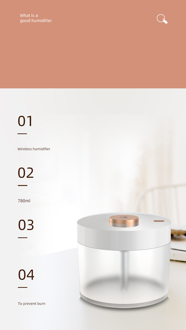 Large Capacity Portable Wireless Air Humidifier For Household