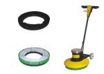 High Speed Floor Buffer 110Volt Concrete Polishing Machines , Yellow