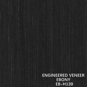 Quality Composite Ebony Wood Veneer Straight Fineline Grain H139 Dark Color For Plywood wholesale