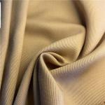 Soft Peached Khaki 150GSM Polyester Spun Yarn Fabric For Women's Blouses and